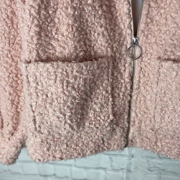 H&M Teddy Pocket Detail Zip Through Jacket XS - Picture 4 of 14